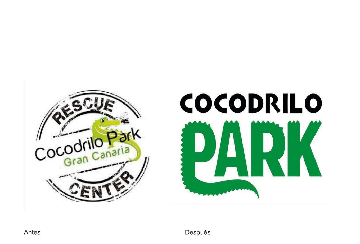 Rediseño del logotipo de Cocodrilo Park