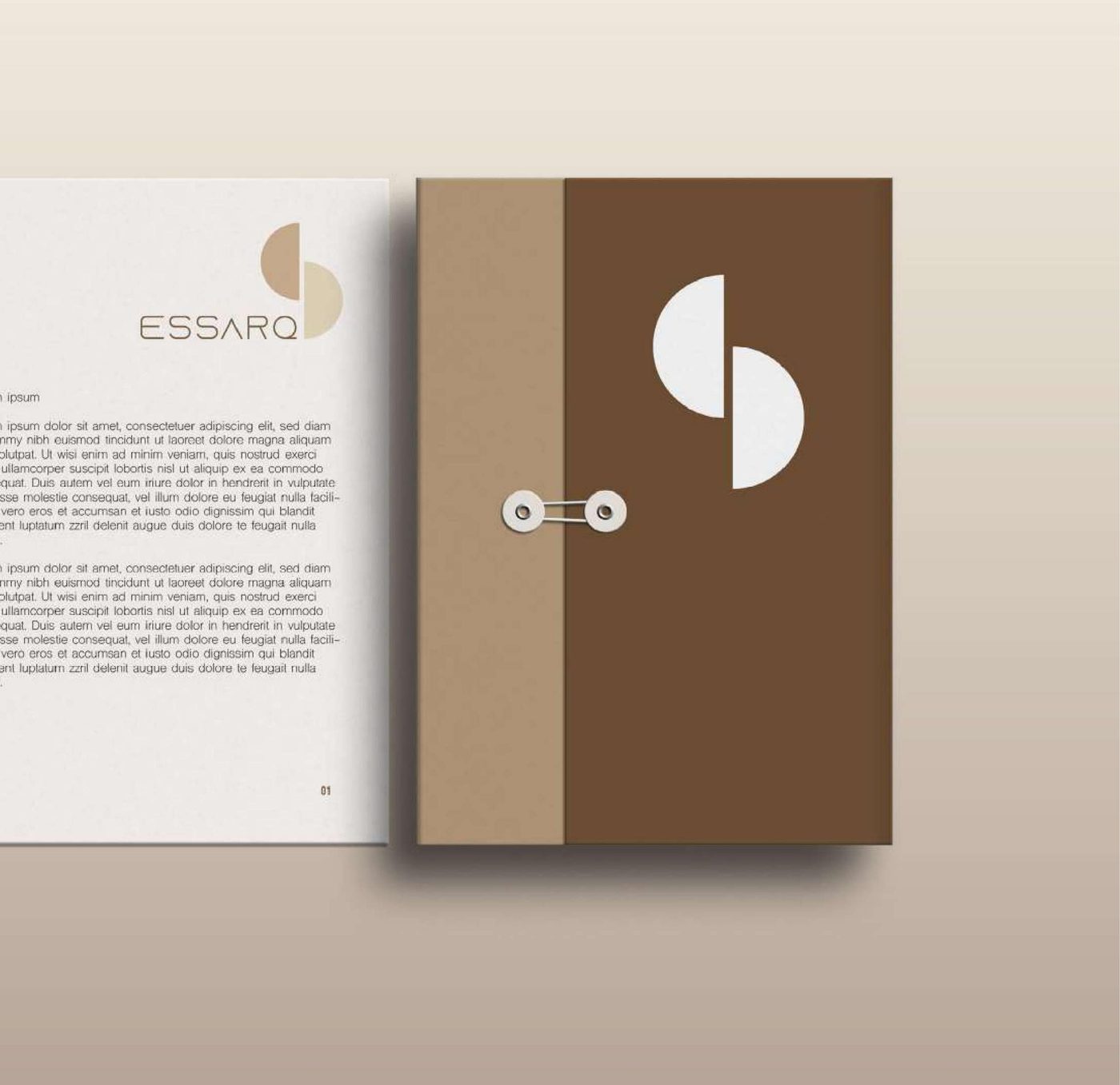 Papelería corporativa de ESSARQ